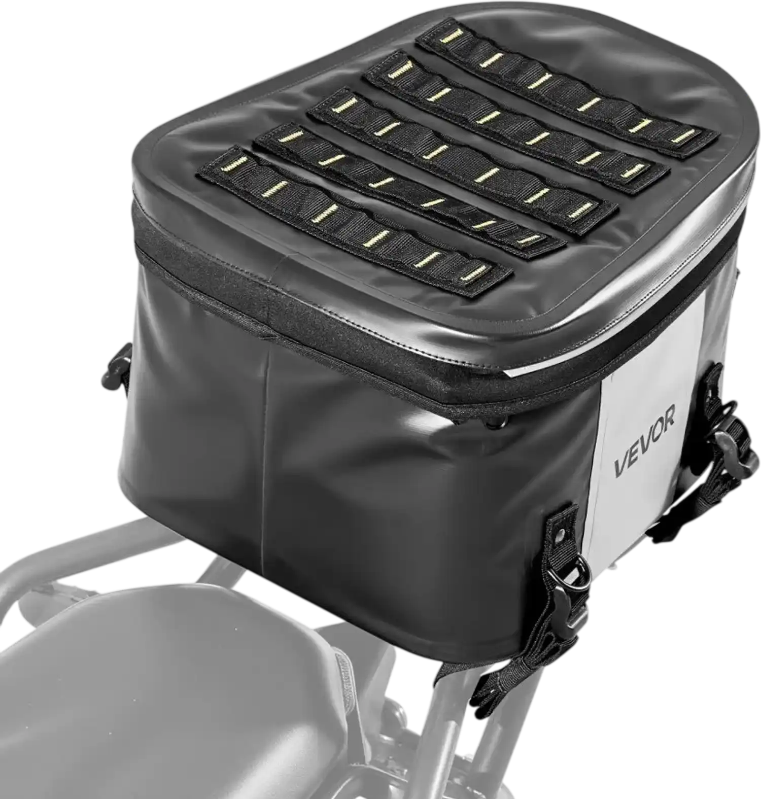 Vevor Motorcycle Tail Bag Waterproof 28 L Rear Seat Storage Bag Black New