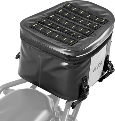 Vevor Motorcycle Tail Bag Waterproof 28 L Rear Seat Storage Bag Black New