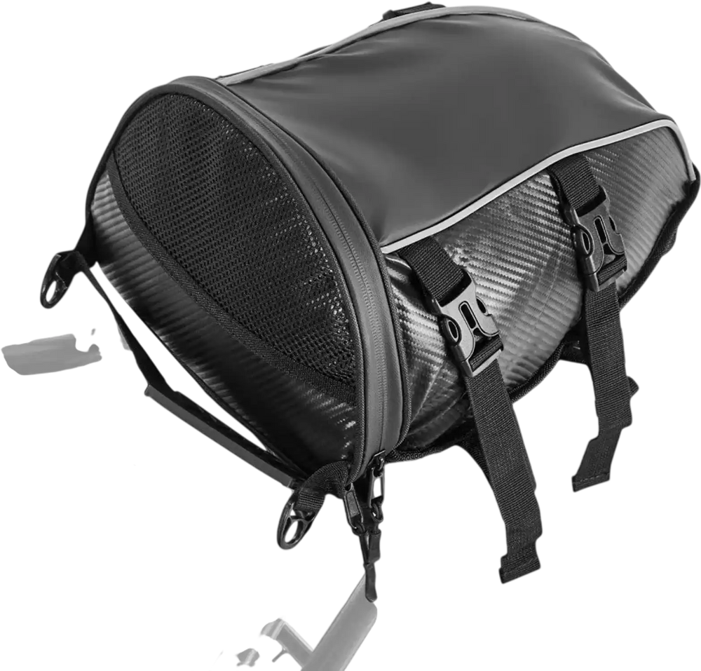 VEVOR Motorcycle Tail Bag, 10 L Motorcycle Rear Seat Bag with Waterproof Rain Cover, Outdoor Sports Motorbike Luggage Storage Trunk Rack Backpack Handbag with Shoulder Strap and Inner Pocket, Black