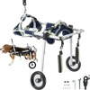 VEVOR 2 Wheels Dog Wheelchair for Back Legs, Pet Wheelchair Lightweight & Adjustable Assisting in Healing,  Dog Cart/Wheelchair for Injured, Disabled, Paralysis, Hind Limb Weak Pet(S)