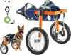 VEVOR Dog Wheelchair for Back Legs, Lightweight 2 Wheels Pet Wheelchair, Height, Width & Length Adjustable, Dog Cart with Shock-Absorbing Wheels, for Injured, Disabled Dogs 48-88 lbs, Large