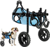 VEVOR Dog Wheelchair for Back Legs, Adjustable 2 Wheels Pet Wheelchair, Lightweight  Dog Cart with Shock-Absorbing Wheels, Mobility Support Wheel Chair for Disabled Injured Dogs up to 22lbs, Small
