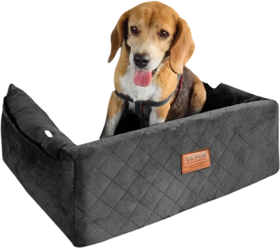 Vevor Dog Car Seat Booster Seat for Small & Medium Dogs up to 40 lbs Black New
