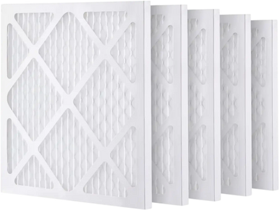 VEVOR Protective Pre Filters, 5 Pack, 15.75'' x 15.75'' Air Filter Replacement, High-efficient Stage 1 Filters Compatible w/ BlueDri & VEVOR Scrubber, Air Purifiers, Water Damage Restoration Equipment