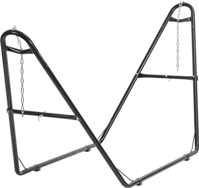 VEVOR Universal 2 Person Hammock Stand, Adjustable Heavy Duty 550 lbs Capacity Hammock Stand Fits 8-13 ft Hammocks for Outdoor and Indoor Portable Hammock Stand with Chain, Hook, and Carrying Bag