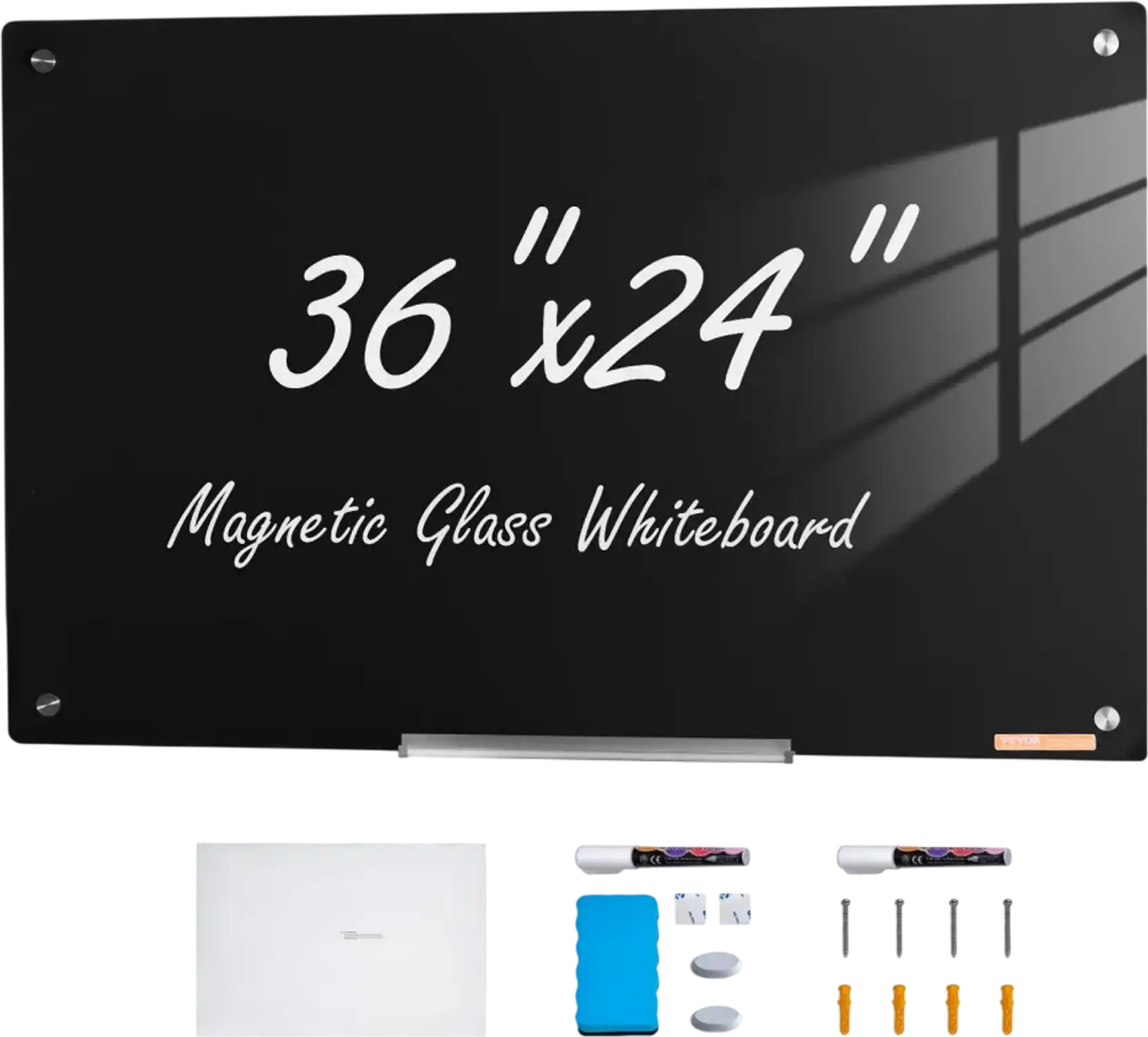 Vevor Dry Erase Board Magnetic Glass Whiteboard 36