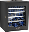 VEVOR Miniatures Storage Case, Warhammer Carrying Case Fits for 2500-3500 Scale Models, Wooden Miniatures Display Holder with 5 Tray & 13 Slots, Miniature Case for Collectible (Minis Not Included)