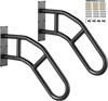 VEVOR Handrails for Outdoor Steps, 29" Length Wall Mount Safety Railings for 1-3 Steps, U-Shaped Handrail with Matte Black Finished, Stair Handrails for Kids, Elderly, Pregnant Women, Disabled 2 PCS