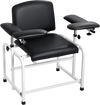 VEVOR Phlebotomy Chair 750LBS Capacity Blood Draw Medical Chair, Comfortable Blood Drawing Chairs with Adjustable Armrests, Soft Padded Seat, Easy-to-Clean PVC Leather for Hospitals Clinics