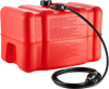 VEVOR Marine Fuel Tank, 12 Gallon Boat Gas Tank Portable Outboard Gas Can, for Outboard Engine Boats, Yacht, Fishing Boat, Deck Boat, Gas Container, Fuel Gauge, Hose & Primer Bulb, Premium HDPE, Red