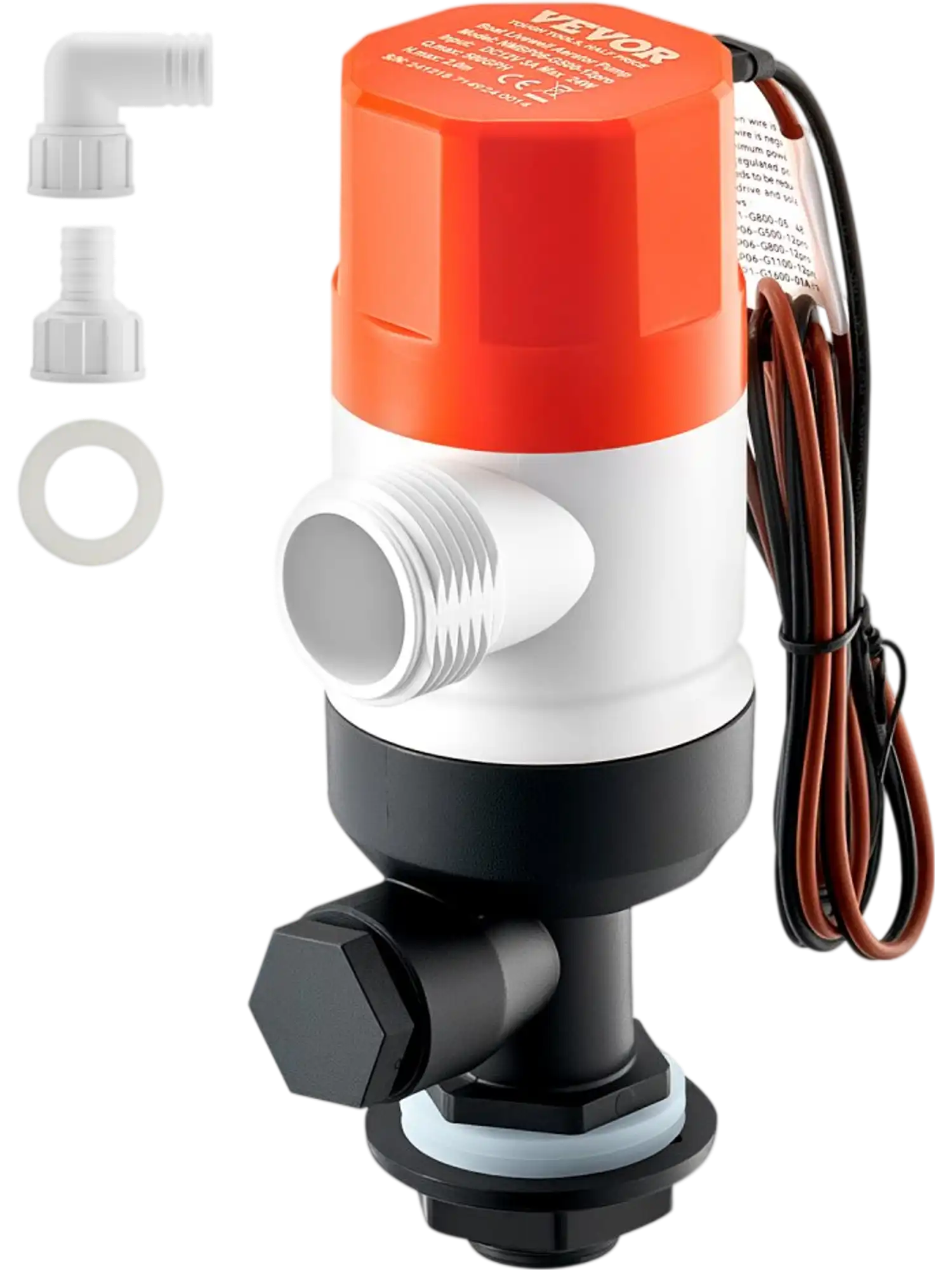 Vevor Livewell Pump 12V 500 GPH Straight Dual Inlet Aerator Pump New