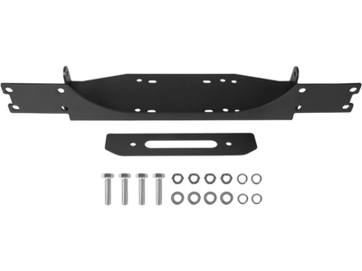 VEVOR Winch Mount, Winch Capacity of 12000 lbs / 5443 kg, Trailer Hitch Winch Mount for Select Jeep Wrangler JL/JLU & Gladiator JT Model (2018-2023), 2 Mounting Hole Design, Powder Coated Steel, Black