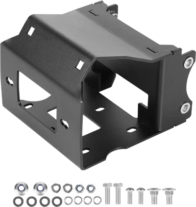 VEVOR Winch Mount, Winch Capacity of 2000-3600 lbs, Trailer Hitch Winch Mount for Select Polaris Sportsman Models (2009 and Newer), 2 Mounting Hole Design, Powder Coated Steel, Fit for Desert Rescue