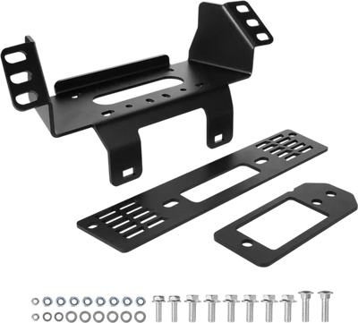 VEVOR Winch Mount, Winch Capacity of 907-1633 kg, Trailer Hitch Winch Mount for Select Polaris Ranger Models (2010-2021), 3 Mounting Hole Design, Powder Coated Steel, Fit for Muddy Road Rescue