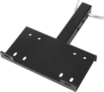 VEVOR Winch Mount, 15000 lbs / 6803 kg Load Capacity, Trailer Hitch Winch Mount with 50.8 mm Receiver, 2 Mounting Hole Design, Powder Coated Steel, Suitable for ATV UTV Pickup Truck, Black
