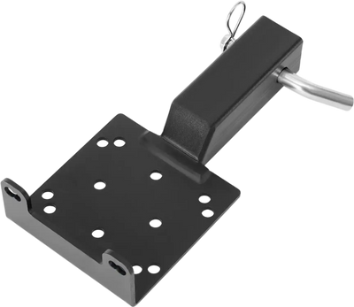VEVOR Winch Mount, 3600 lbs / 1633 kg Load Capacity, Trailer Hitch Winch Mount with 2-inch Receiver, 2/4 Winch Bolt Holes, Powder Coated Steel, Suitable for ATV UTV Pickup Truck, Black