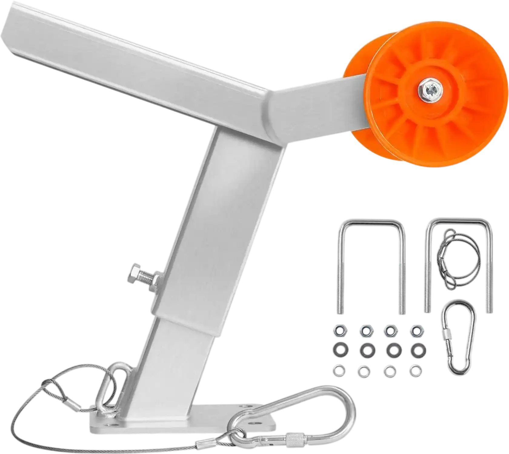 Vevor Boat Trailer Winch Stand Adjustable Height Winch Mount with Roller New