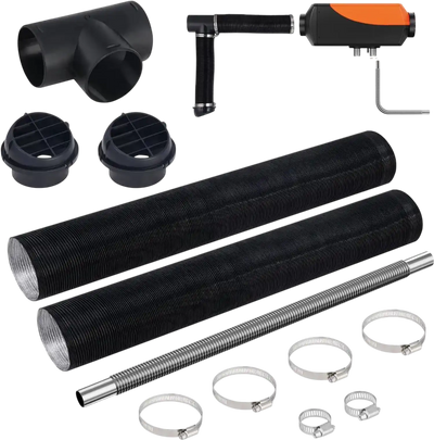 Vevor Exhaust Pipe Kit Diesel Heater Pipe Ducting Set New
