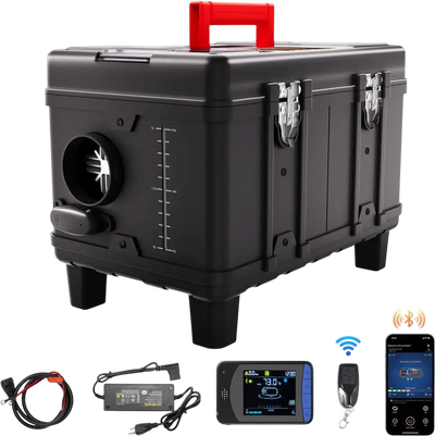 Vevor Diesel Air Heater 12V/24V 8kW Bluetooth App Remote Control Portable Heater New