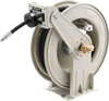 VEVOR Grease Hose Reel, 1/4 in x 50 ft Retractable, Spring Driven Auto Swivel Rewind, Max 10152 PSI, Heavy-Duty Carbon Steel Construction with Steel Wire Braided Hose, for Lube, Grease, Hydraulic Oil