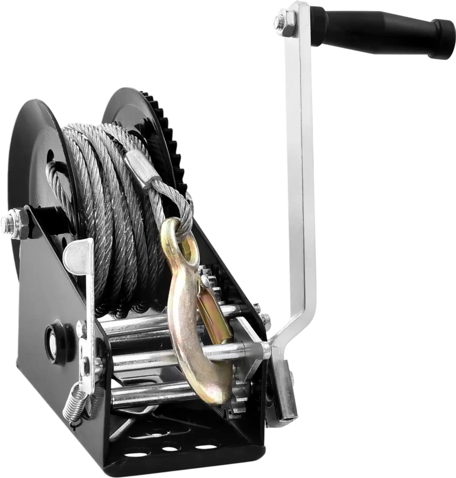 Vevor Hand Winch 3500 lbs Boat Trailer Steel Cable Crank New