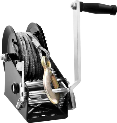 Vevor Hand Winch 3500 lbs Boat Trailer Steel Cable Crank New