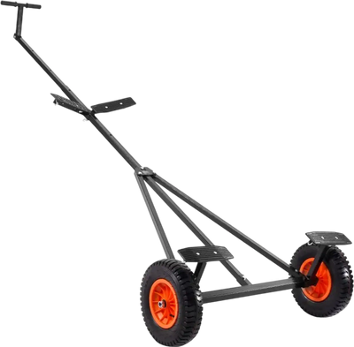 VEVOR Boat Trailer Dolly, 420lbs Load Capacity, Carbon Steel Trailer Mover with Adjustable Length, 15.7 in Pneumatic Tires and Nonslip Support Bracket, for Moving Kayak Motorboat Fishing Boat