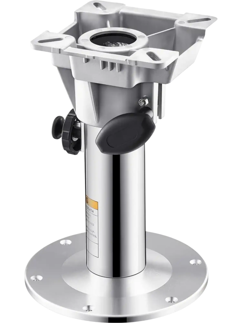 VEVOR Boat Seat Pedestal, Adjustable Height from 12.76 to 18.7 Inches, Aluminum Alloy Boat Chair Base with Locking Design, Waterproof & Rust-resistant, Ideal for Fishing and Boating Enthusiasts