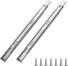 VEVOR Drawer Slides, 18 inch, 10 Pairs Full Extension Ball Bearing Cabinet Rails, 100 LB Load Capacity Heavy Duty Side Mount Dresser Drawer Slides, Drawer Track Runners for Kitchen DIY Replacement