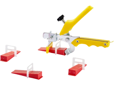 VEVOR Tile Leveling System, 1/8 Inch(3 mm) with 1pc Tile Plier, 700 PCS DIY Tile Leveler Spacers Clips and 200 PCS Reusable Wedges, Tile Tools Set for Professional Ceramic Tile and Stone Installation