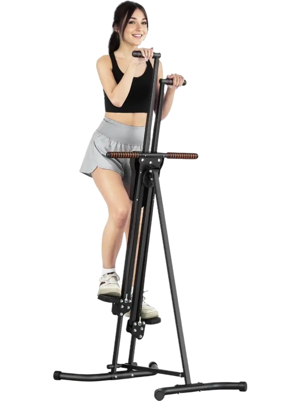 VEVOR Stair Stepper, Step Range Exercise Machine, Vertical Climber for Home Gym Exercise, Compact Folding Cardio Climber, Full-Body Workout Climber with Height Adjustable Handlebar, Non-Slip Pedal