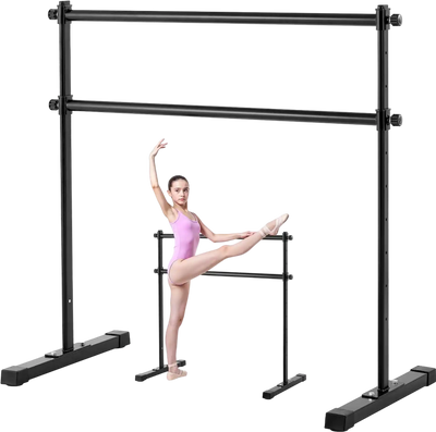 Vevor Ballet Barre 4' Double Freestanding Height Adjustable Dance Bar New