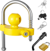 VEVOR Trailer Hitch Lock Kit, Fits for 1-7/8 in, 2 in, 2-5/16 in Couplers, Heavy-Duty Anti-Theft Trailer Ball Lock with Keys, Prying-Resistant, Adjustable Height Design for RVs, Boats, Trailers