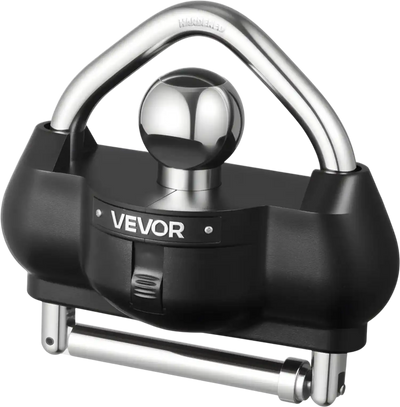 Vevor Trailer Hitch Lock Adjustable Anti-Theft Ball Coupler Lock Black New