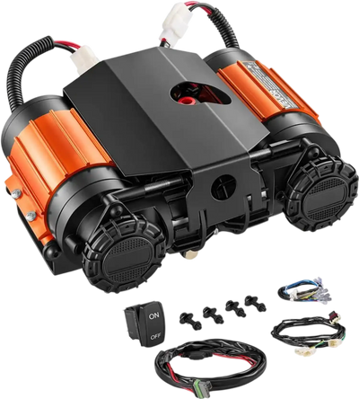 Vevor Air Compressor 12V Dual-Cylinder Portable Tire Inflator 1HP 4.73 SCFM 150 PSI Offroad New