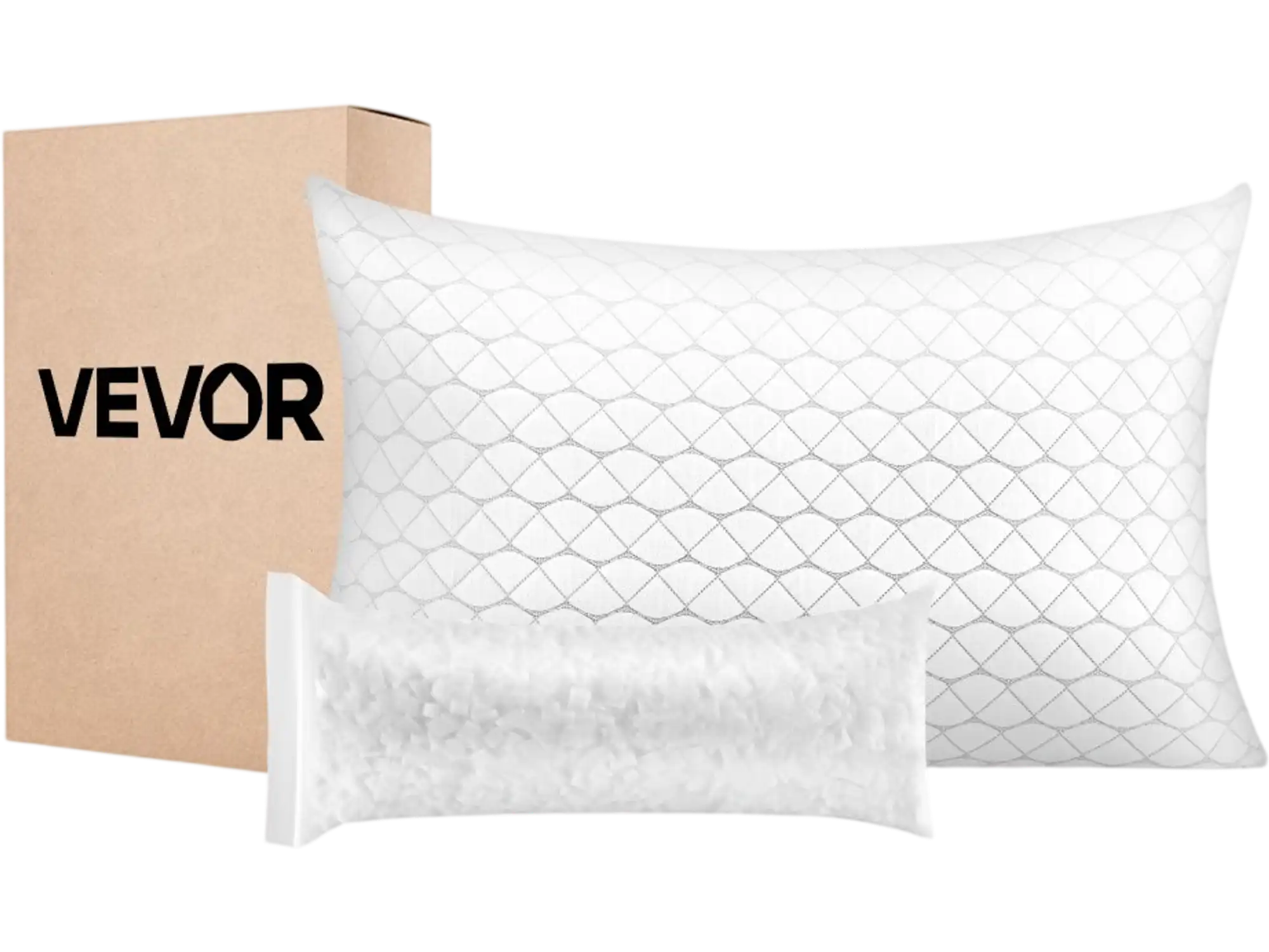 Vevor Bed Pillow King Size Adjustable Memory Foam Hotel Pillow New