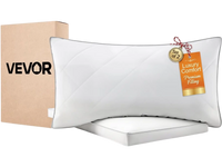 VEVOR Bed Pillows for Sleeping, Set of 2, Queen Size Luxury Quality Hotel Pillows with Original Down Alternative Filling, Supportive and Fluffy, Bedding for Back, Stomach and Side Sleepers, White