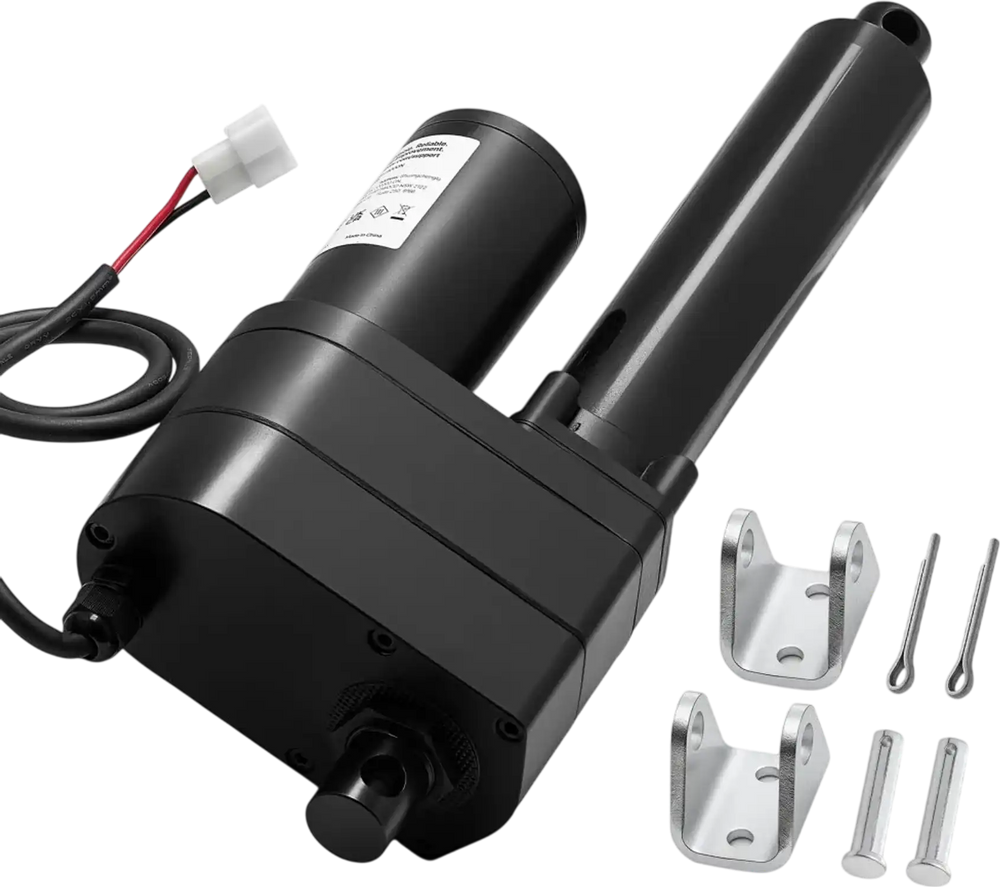 VEVOR 12V Linear Actuator, 6 Inch Ultra Heavy-Duty 2023lbs/9000N Linear Motion Actuator, IP65 Waterproof 0.2"/s with Mounting Brackets for Industrial Machinery Vessels, Heavy Lifting Systems