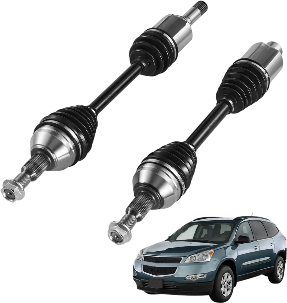 VEVOR CV Axle Shaft Assembly, 2 Pieces Front Left & Right (Driver and Passenger Side), Automotive Replacement Joint Axles Pair Compatible with 2009-2017 Chevrolet Traverse, Alloy Steel & Carbon Steel