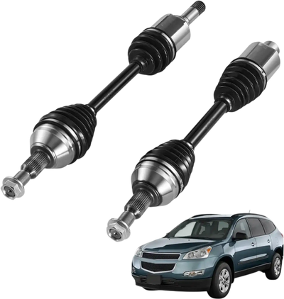 VEVOR CV Axle Shaft Assembly, 2 Pieces Front Left & Right (Driver and Passenger Side), Automotive Replacement Joint Axles Pair Compatible with 2009-2017 Chevrolet Traverse, Alloy Steel & Carbon Steel