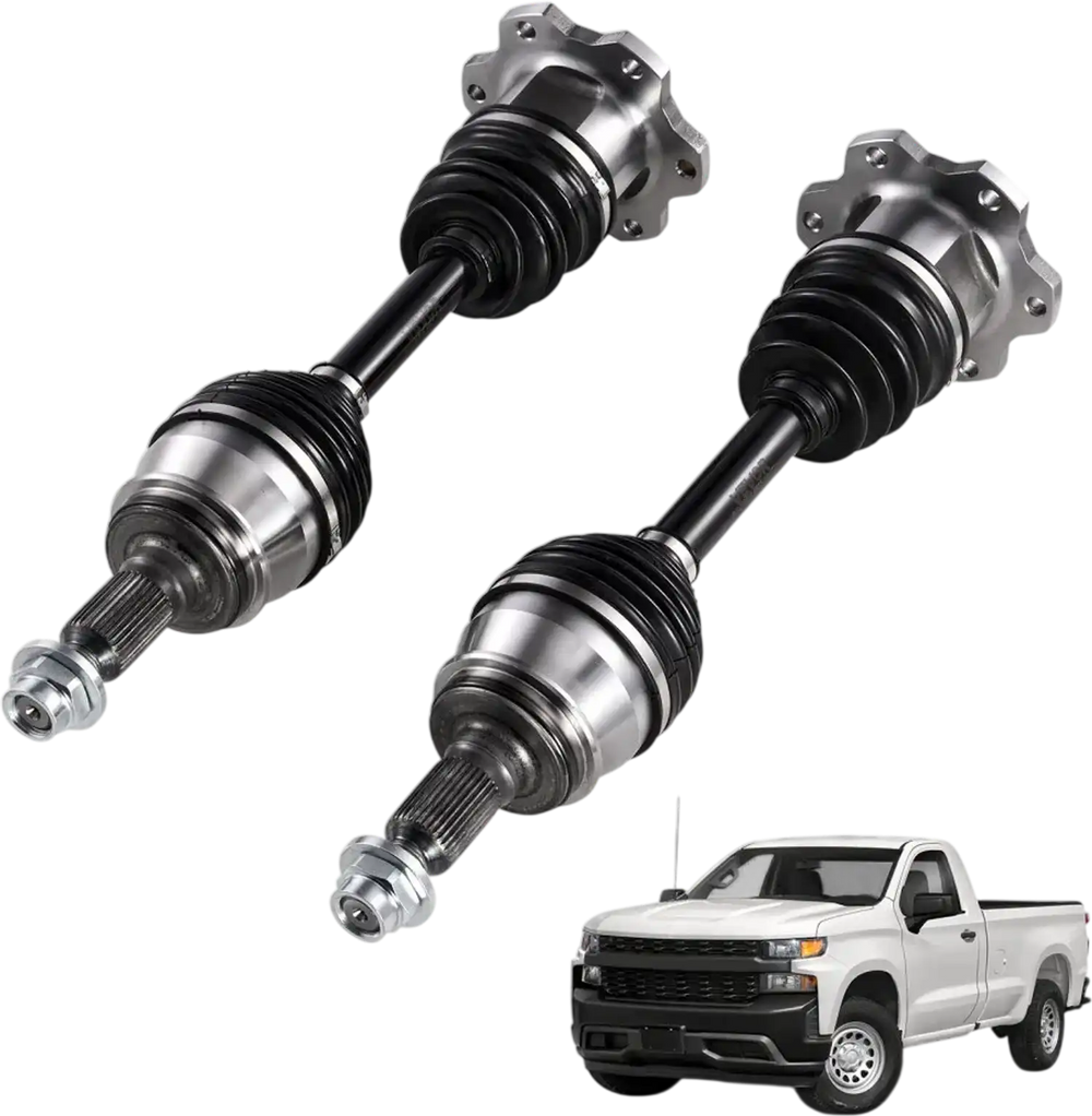 VEVOR CV Axle Shaft Assembly, 2 Pieces Front Left & Right (Driver and Passenger Side), Automotive Replacement Axles Pair Compatible with 1999-2006 Chevrolet Silverado 1500, Alloy Steel & Carbon Steel