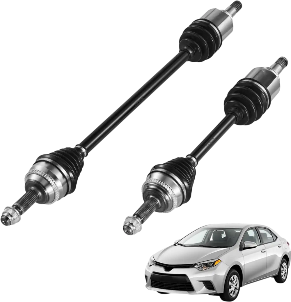 VEVOR CV Axle Shaft Assembly, 2 Pieces Front Left & Right (Driver and Passenger Side), Automotive Replacement CV Joint Axles Pair Compatible with 2009-2018 Toyota Corolla, Alloy Steel & Carbon Steel
