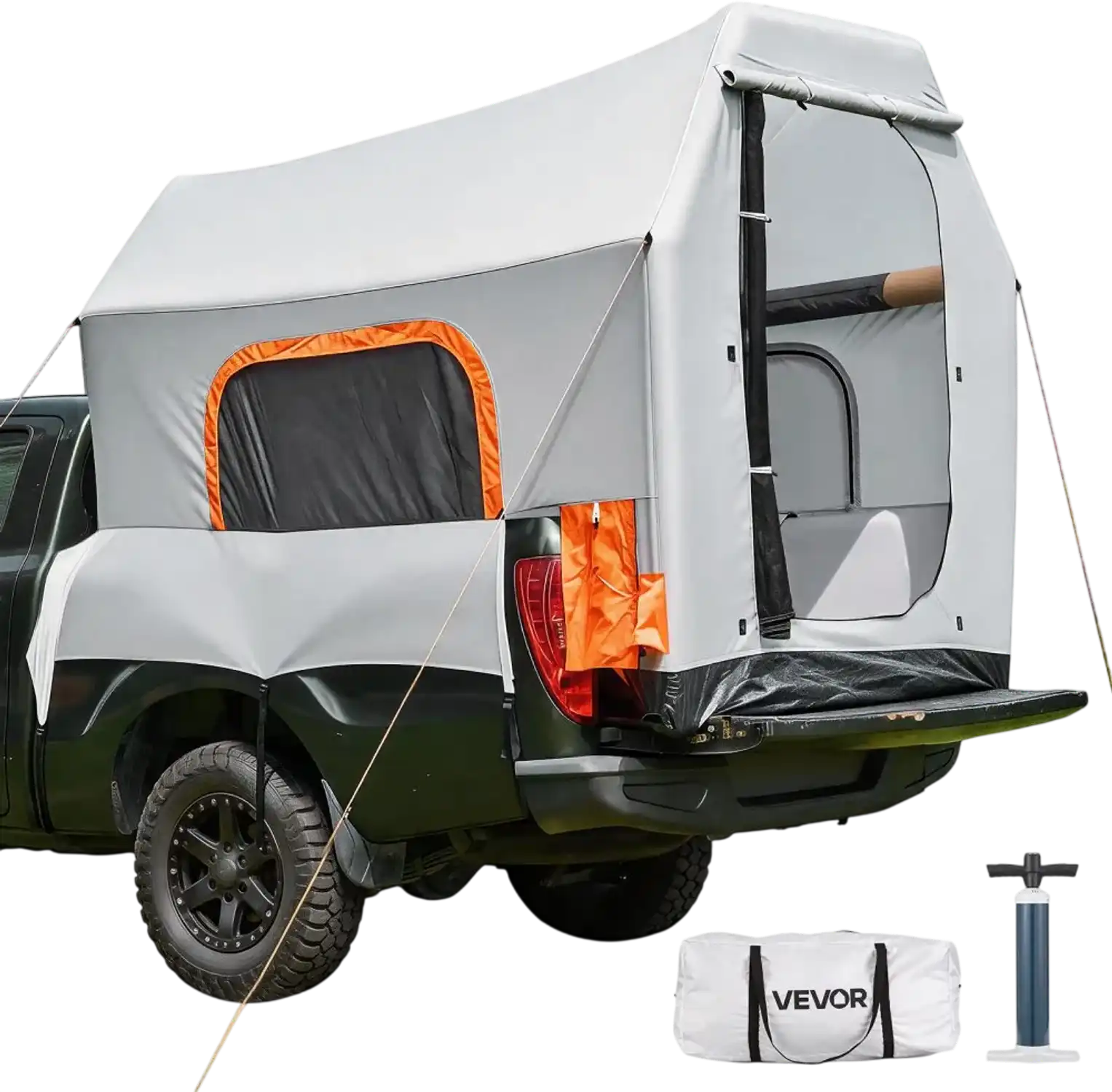 Vevor Truck Tent Inflatable Pickup Camping Tent 7.2 x 5.4' 3-Season Waterproof with Air Pump New