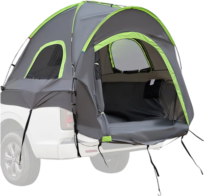 VEVOR Pickup Truck Tent, Fit 5.5-6.0 ft Truck Tents for Camping, Waterproof PU2000mm 2-3 Person Sleeping Truck Bed Tent with Double Layer Design Windows, Sturdy Truck Bed Camper Shell with Storage Bag