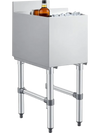 VEVOR Commercial Ice Bin, 29.6 Qt Max Capacity, 12 x 19 x 33 Inch Stainless Steel Ice Chest with Sliding Lid and Bottle Holders, Cooler Cart Cocktail Unit for Bar Restaurant Pub, NSF Certified