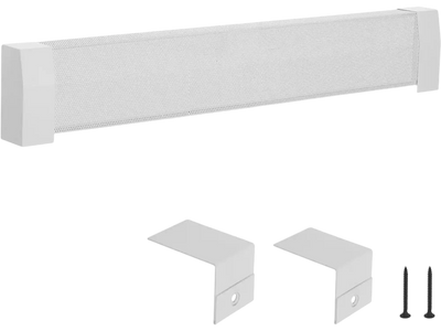 VEVOR Baseboard Heater Covers, Premium Series 4 ft Standard Electric Heating Unit Front Cover for Home Improvement, Heavy-duty Steel, Easy Installation for Bedroom Replacing Old Cover, White