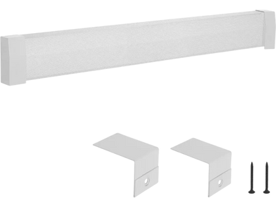 VEVOR Baseboard Heater Covers, Premium Series 5 ft Standard Electric Heating Unit Front Cover for Home Improvement, Heavy-duty Steel, Easy Installation for Bedroom Replacing Old Cover, White