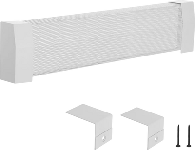 VEVOR Baseboard Heater Covers, Premium Series 3 ft Standard Electric Heating Unit Front Cover for Home Improvement, Heavy-duty Steel, Easy Installation for Bedroom Replacing Old Cover, White