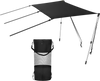 VEVOR T-Top Sun Shade Kit 4\' x 5\', UV-Proof 600D Polyester T-top Extension Kit with Rustproof Steel Telescopic Poles, Waterproof T-Top Shade Kit, Easy to Assemble for T-Tops ＆ Bimini Top