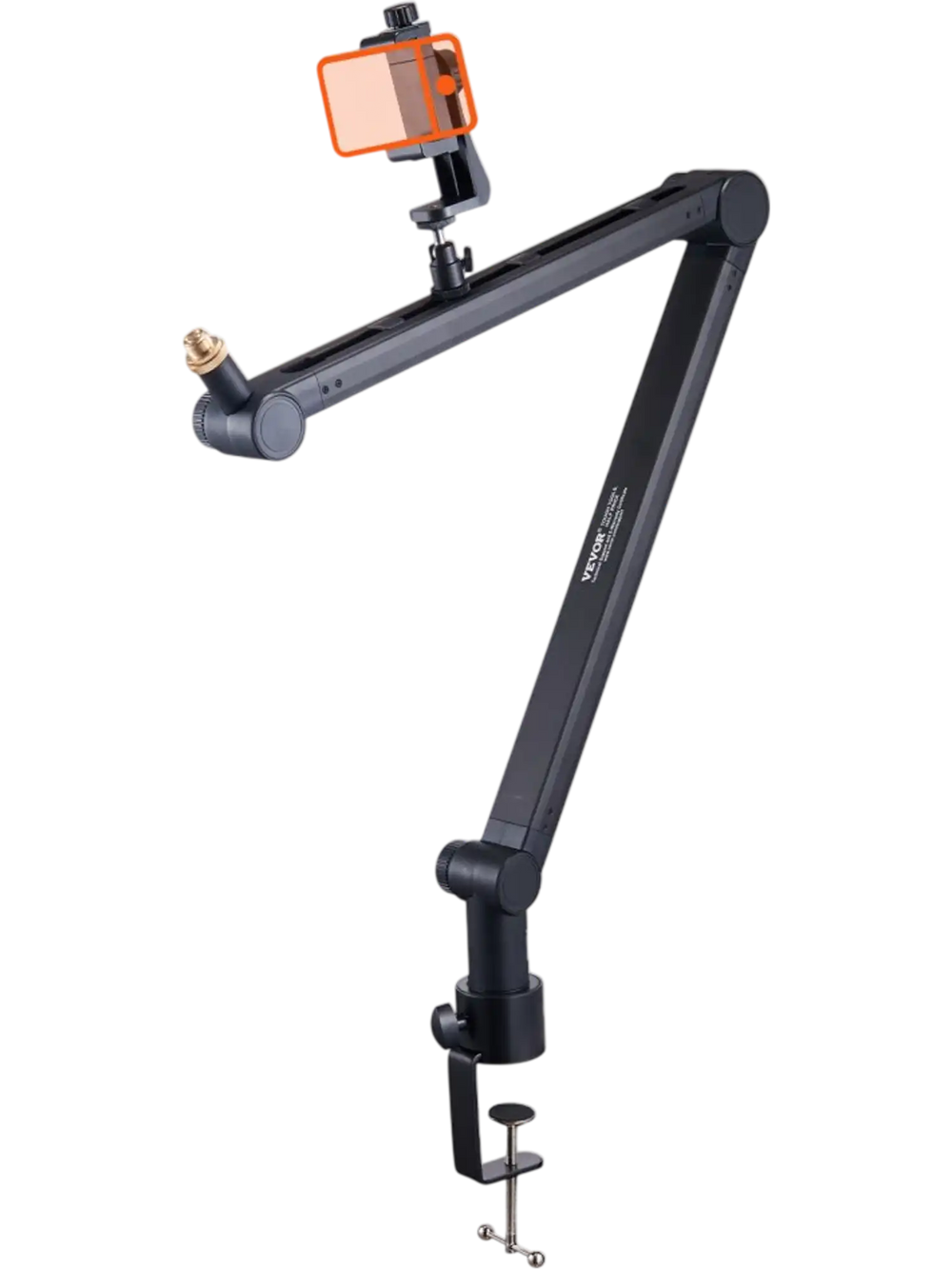 VEVOR Microphone Boom Arm with Desk Mount, 360° Rotatable, Adjustable Mic Stand with 3/8" to 5/8" Adapter Port, for Recording Blue Yeti Hyperx Quadcast Blue Snowball Shure SM7B Audio Technica